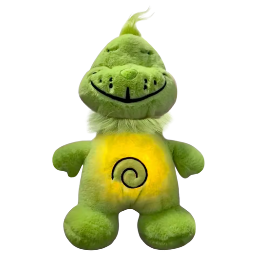 Grinch que respira aliviando la ansiedad