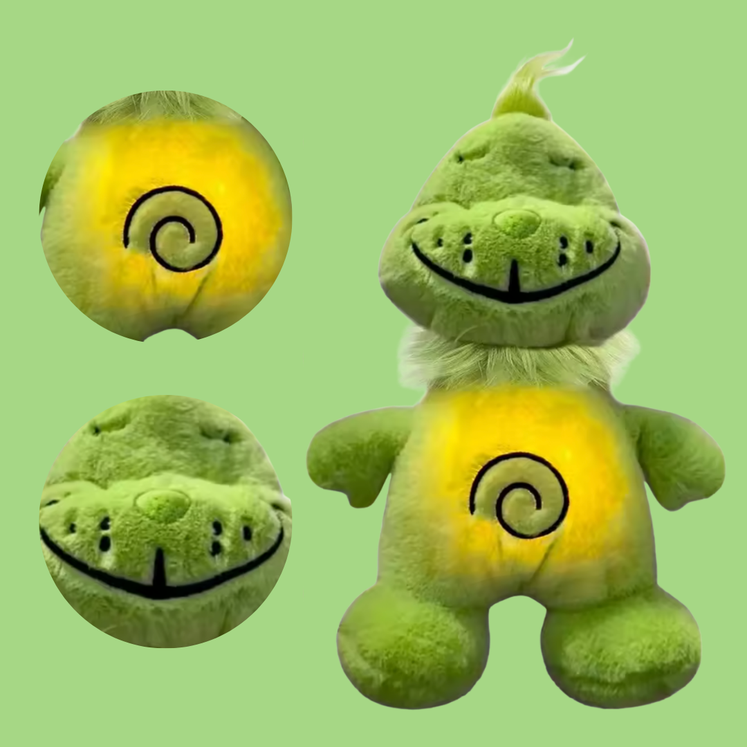 Grinch que respira aliviando la ansiedad