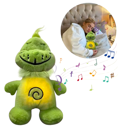 Grinch que respira aliviando la ansiedad